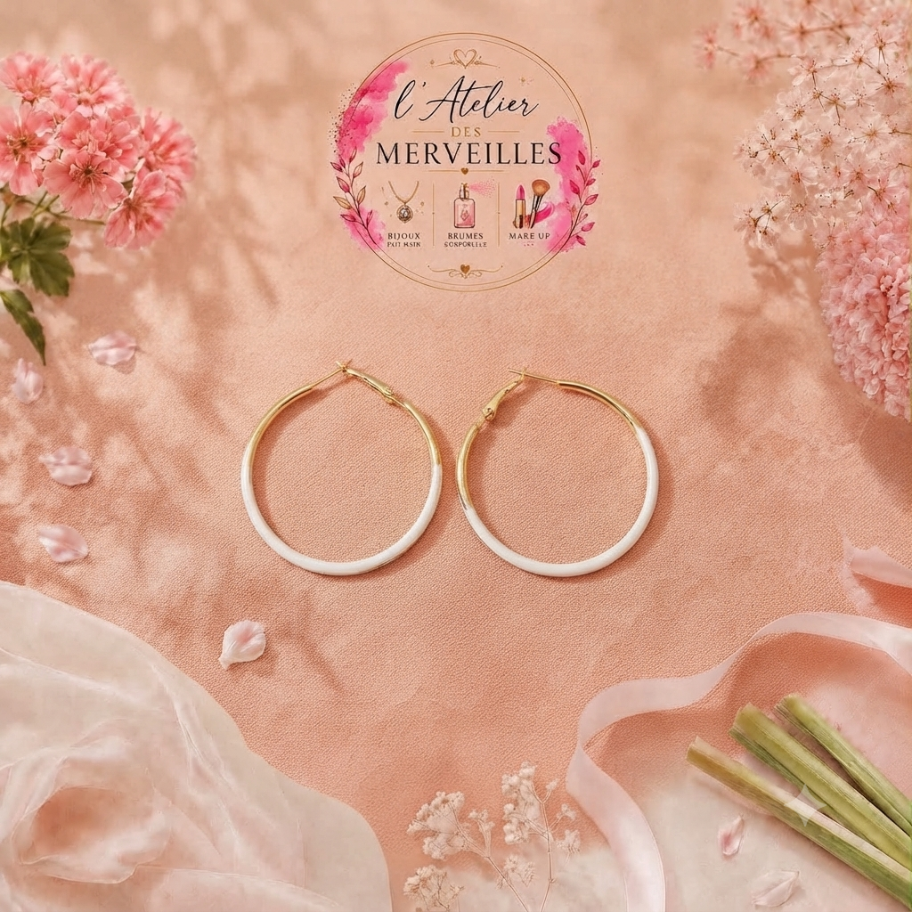 Boucles d'oreilles Julie acier inoxydable
