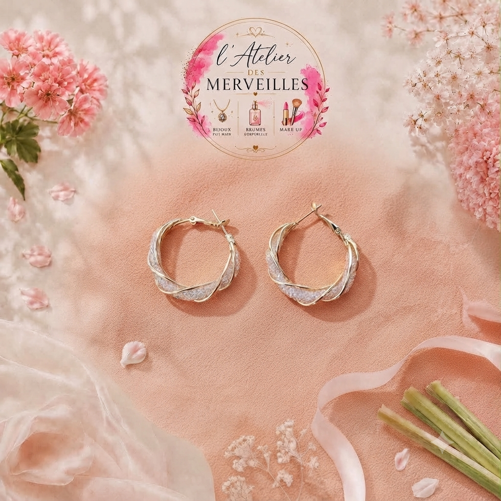 Boucles d'oreilles Marie acier inoxydable