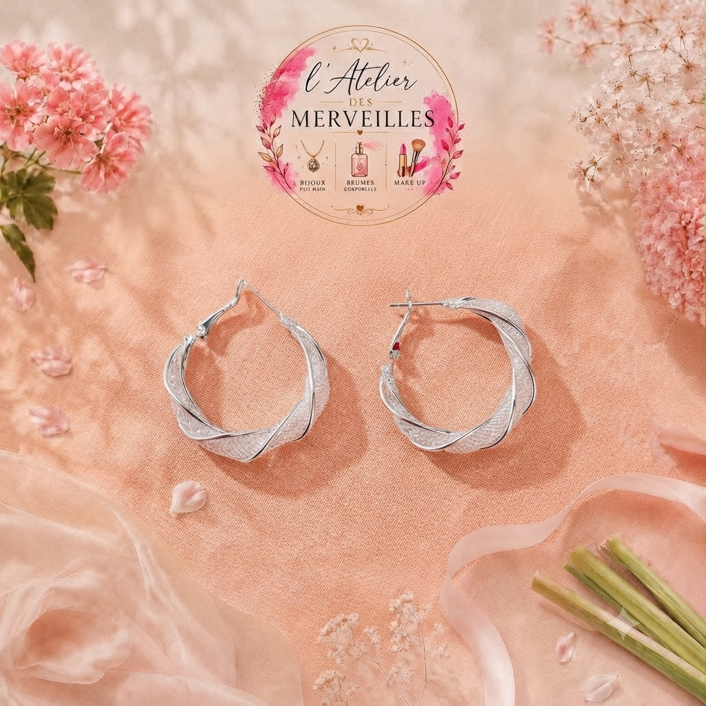 Boucles d'oreilles Marie acier inoxydable