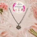 Collier Flora acier fait main