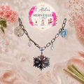 Collier flocon acier fait main