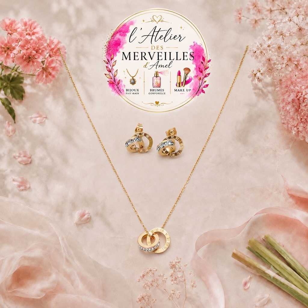 Parure Goldie acier inoxydable