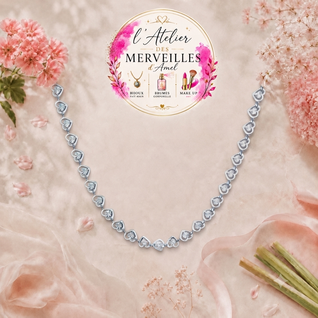 Parure jasmine acier inoxydable