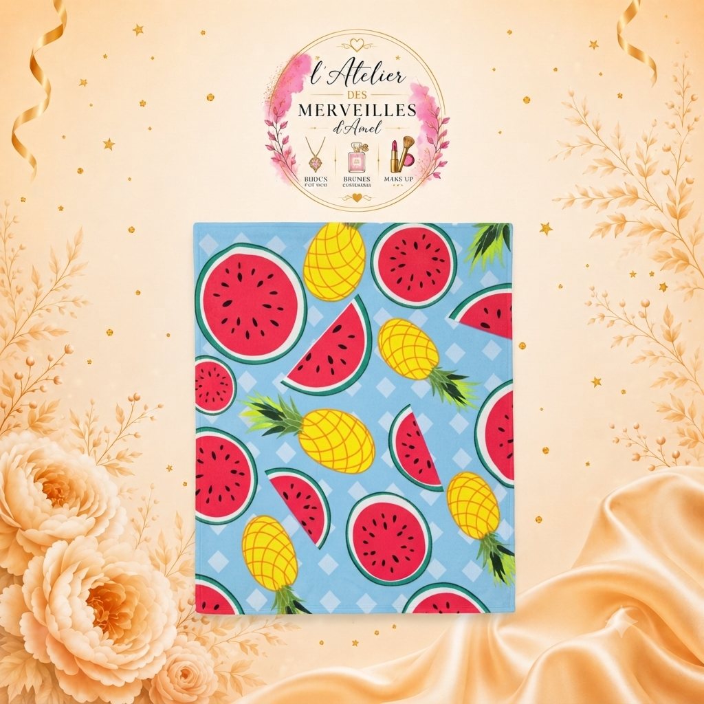 Serviette de plage pastèque