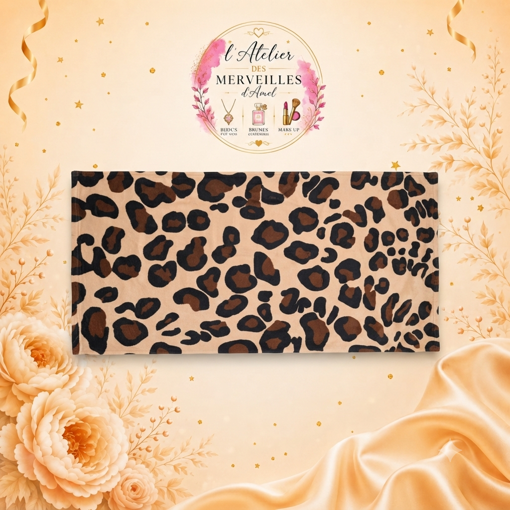 Serviette de plage leopard