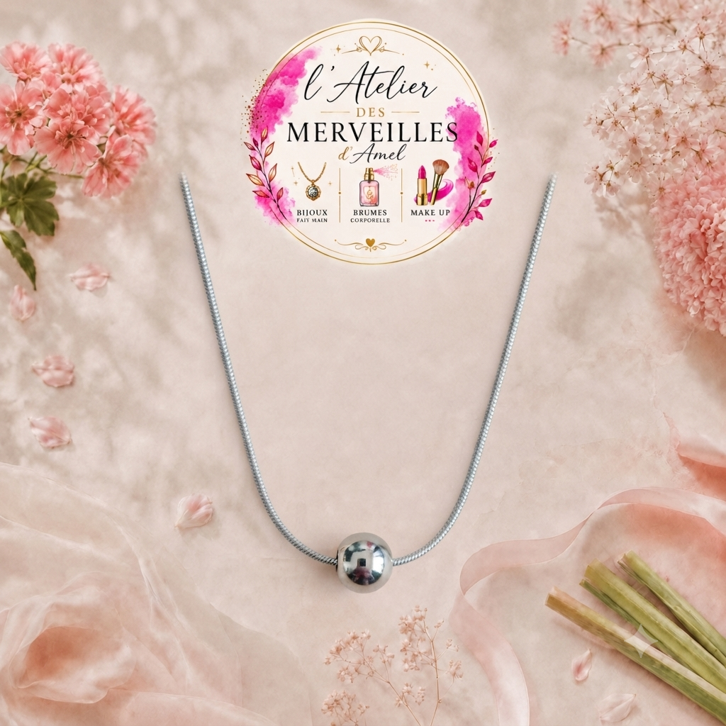 Collier kenza acier inoxydable