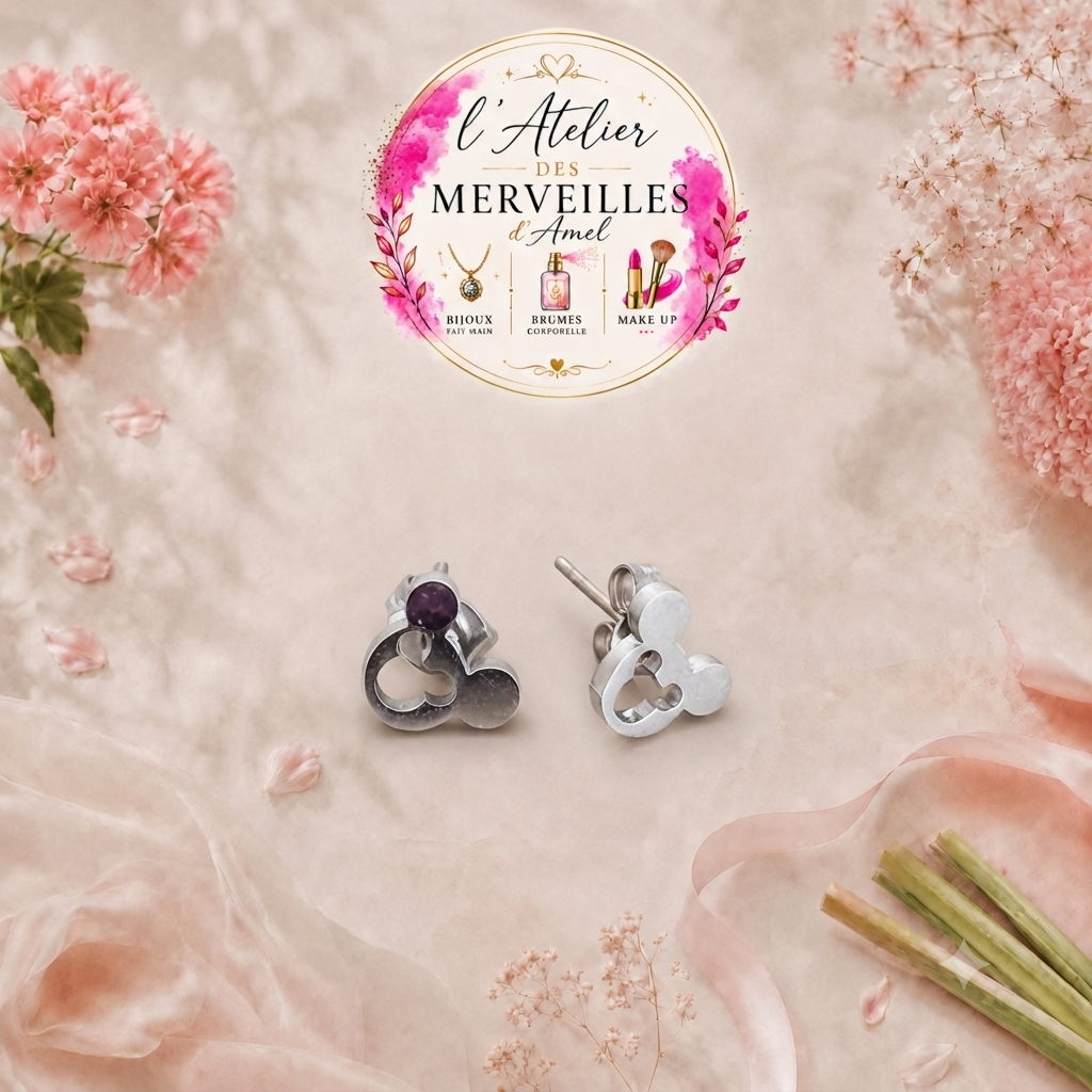 Boucles d'oreilles iris