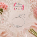 Bracelet Éléonore acier fait main