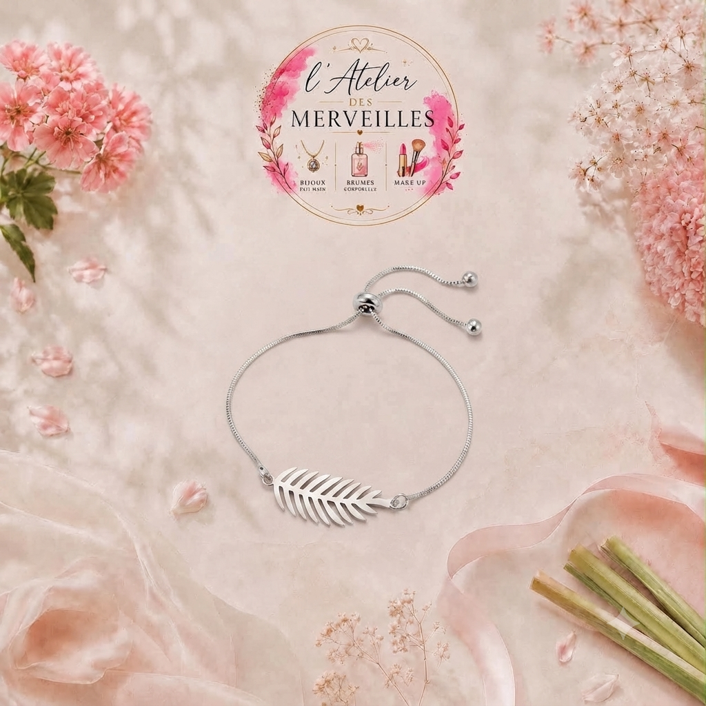 Bracelet Éléonore acier fait main