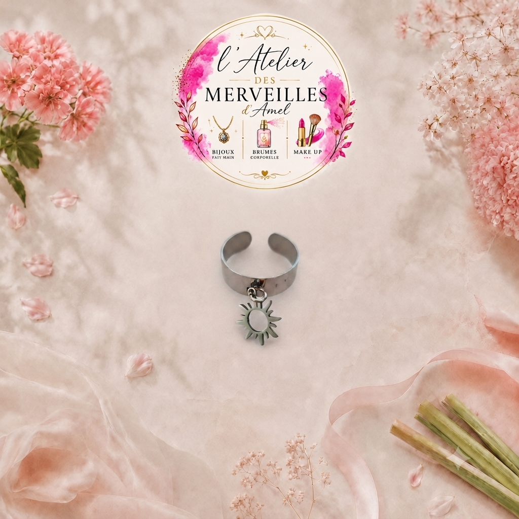 Bague Anaïs acier fait main
