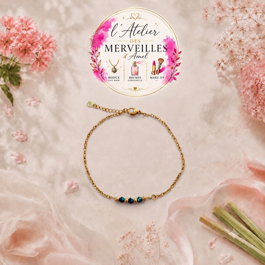Bracelet clarisse acier fait main