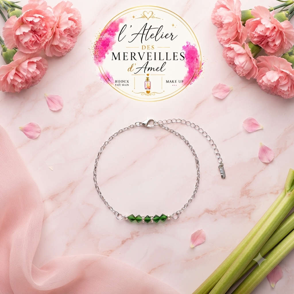 Bracelet océane acier fait main