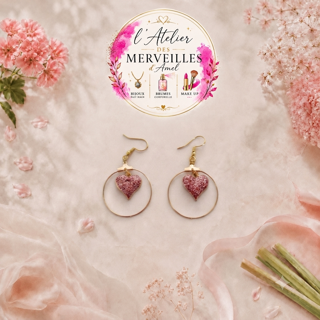 Boucles d'oreilles roxane acier fait main