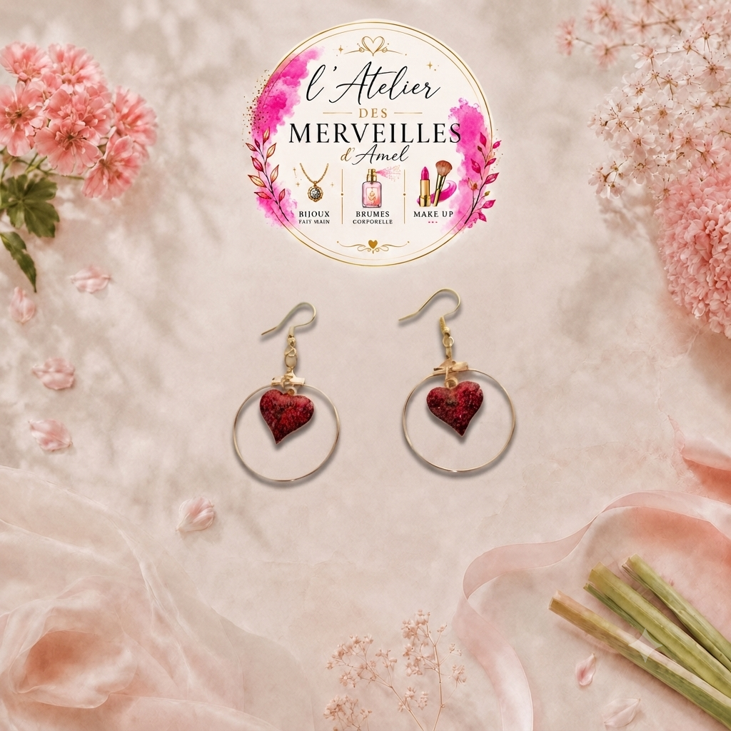 Boucles d'oreilles roxane acier fait main