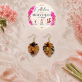Boucles d'oreilles margane acier fait main