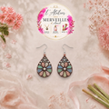 Boucles d'oreilles Angelina acier fait main