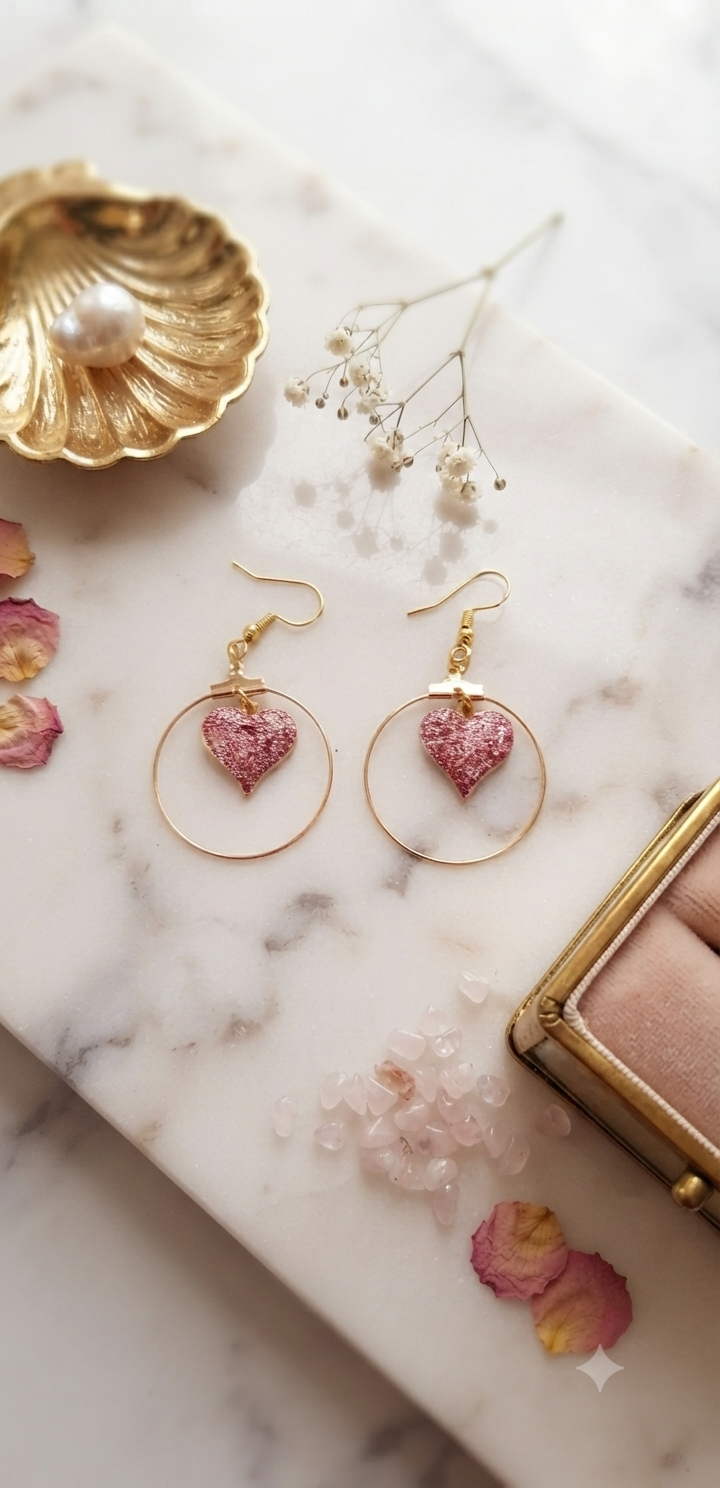 Boucles d'oreilles roxane acier fait main