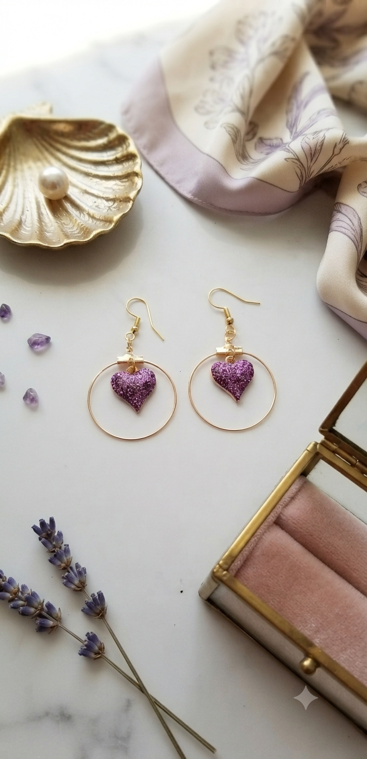 Boucles d'oreilles roxane acier fait main