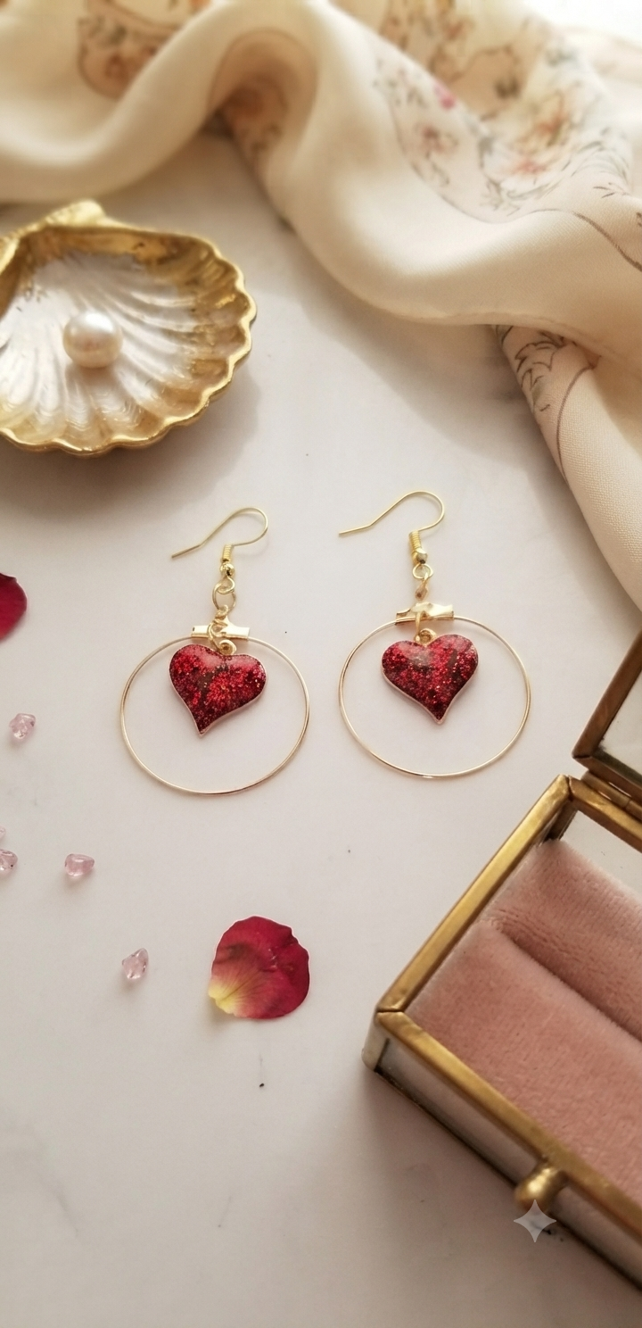 Boucles d'oreilles roxane acier fait main