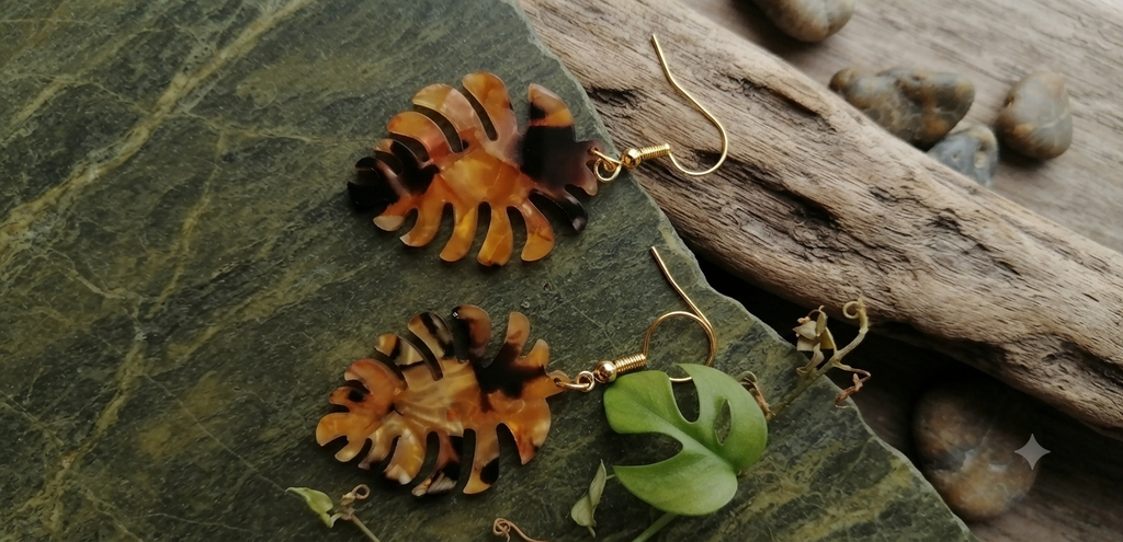 Boucles d'oreilles margane acier fait main