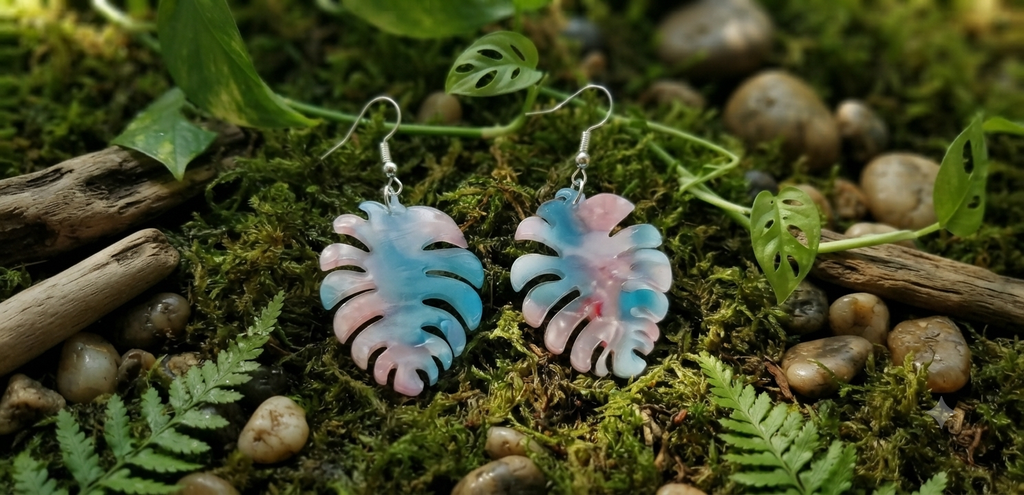 Boucles d'oreilles Zoé acier fait main
