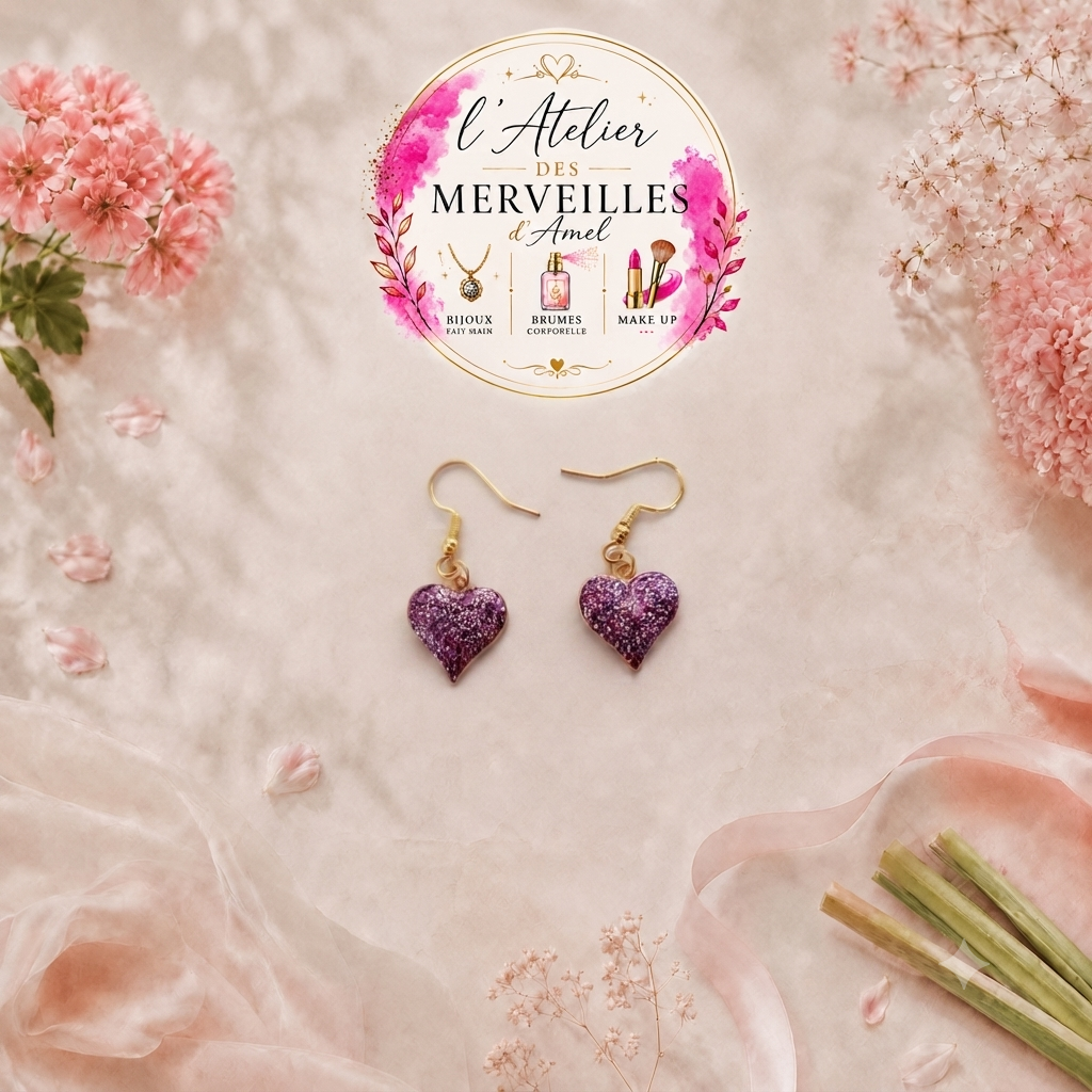Boucles d'oreilles Paula fait main