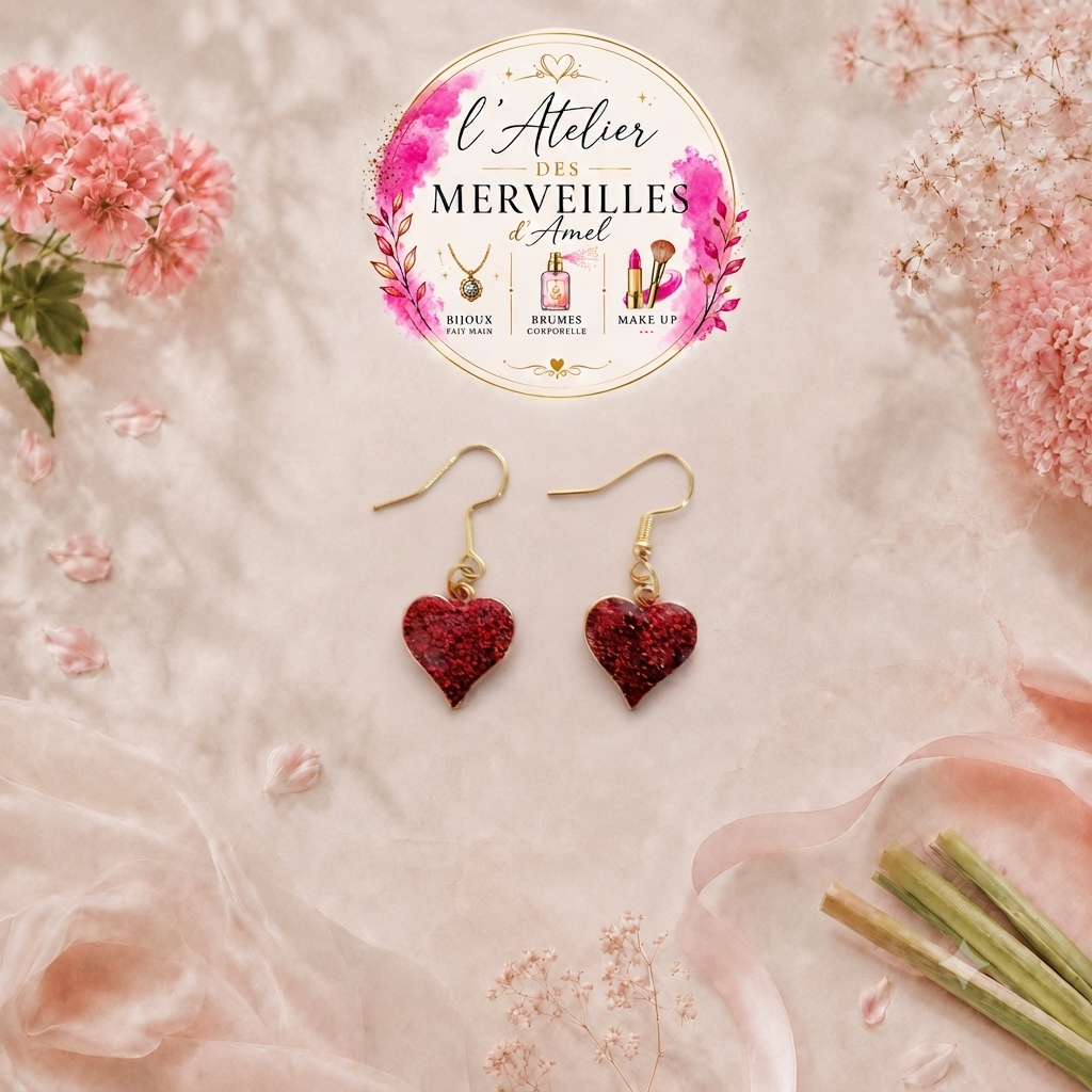Boucles d'oreilles Paula fait main