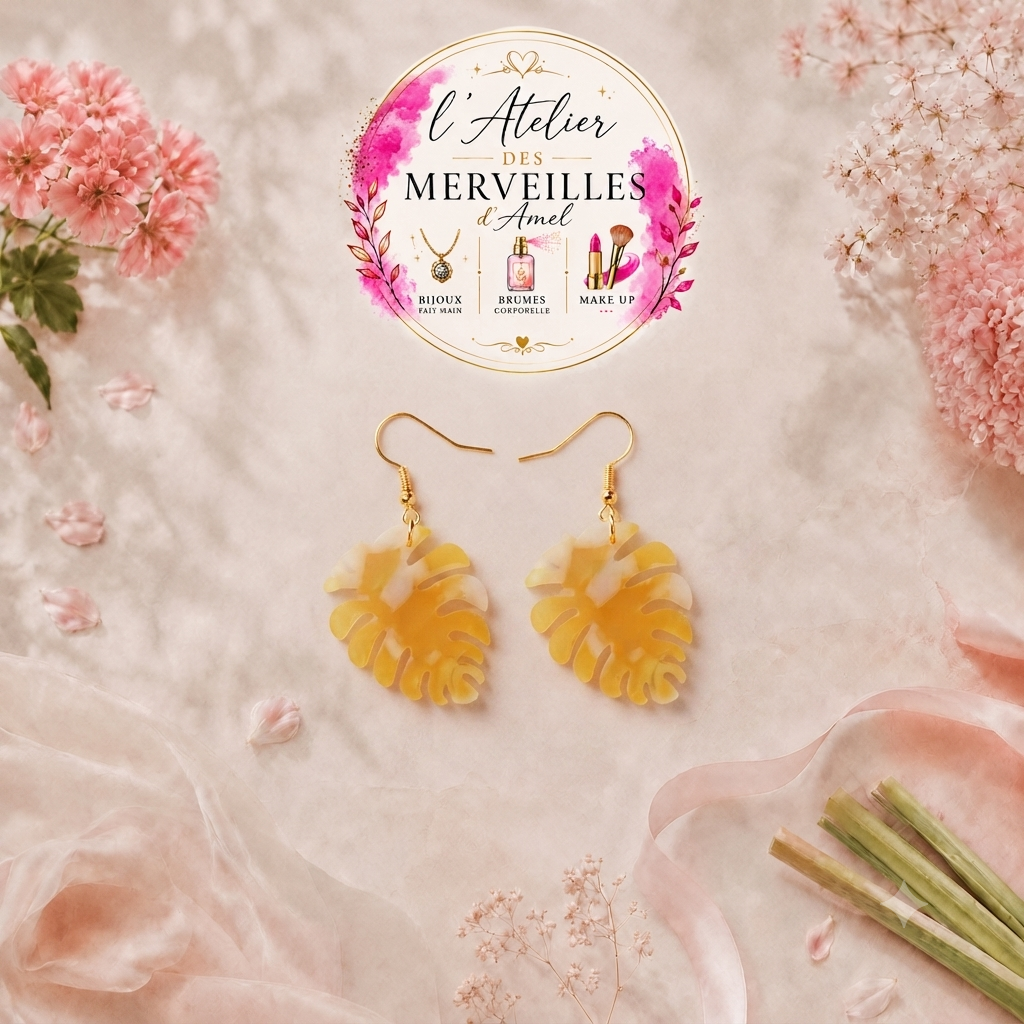 Boucles d'oreilles Jeanne acier fait main
