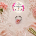 Bague Tina acier fait main