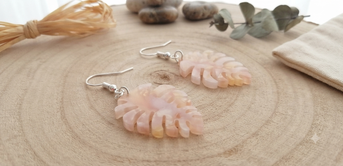 Boucles d'oreilles Laly fait main acier