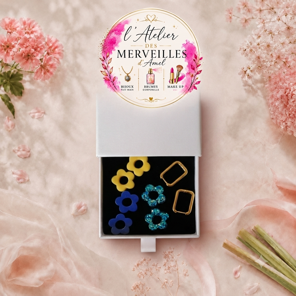 Coffret Carol boucles d'oreilles fait main