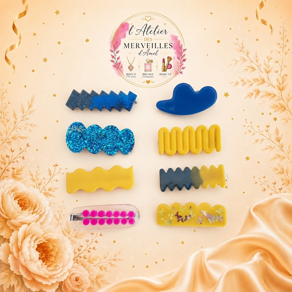 Barrettes en résines