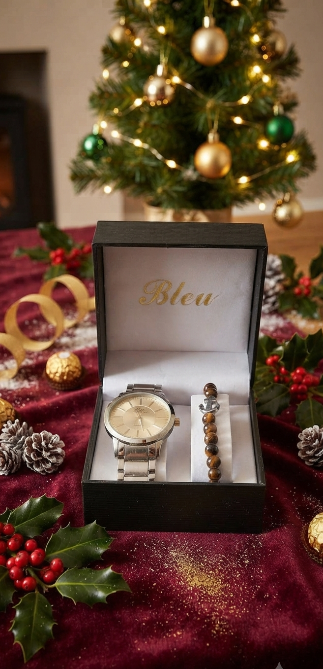 Coffret Clovis homme acier inoxydable