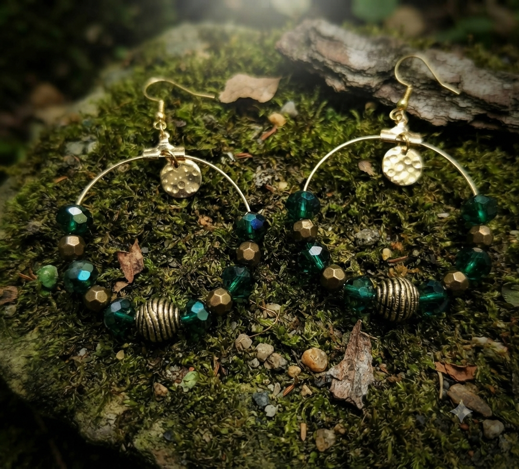 Boucles d'oreilles Sophie acier fait main