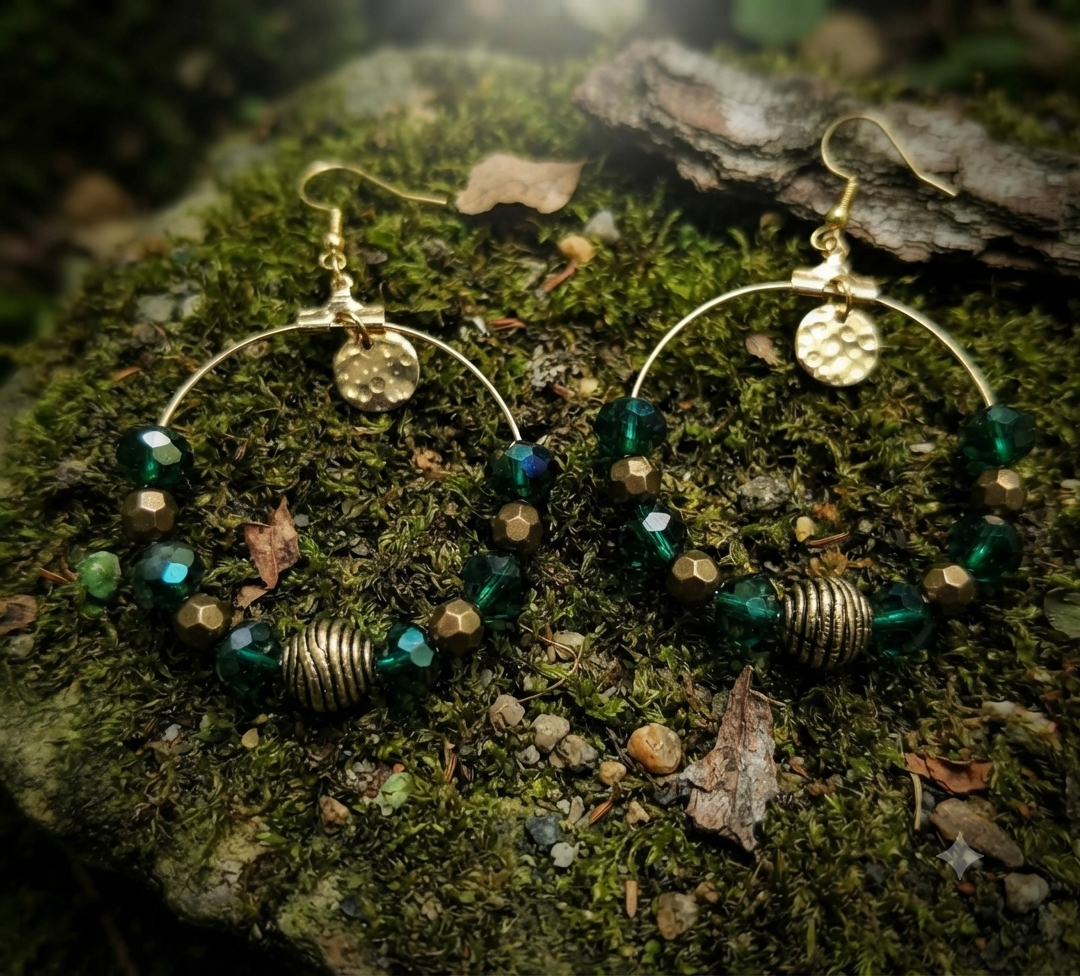 Boucles d'oreilles Sophie acier fait main
