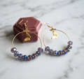 Boucles d'oreilles Sarah acier fait main