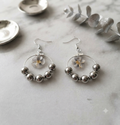 Boucles d'oreilles Sophia acier fait main