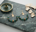 Boucles d'oreilles Sophie acier fait main