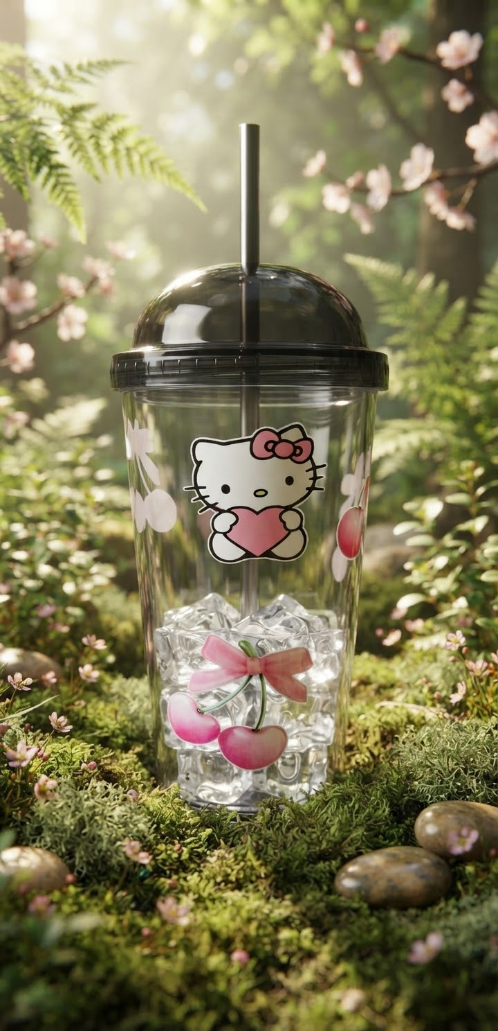 Gourde hello kitty fait main
