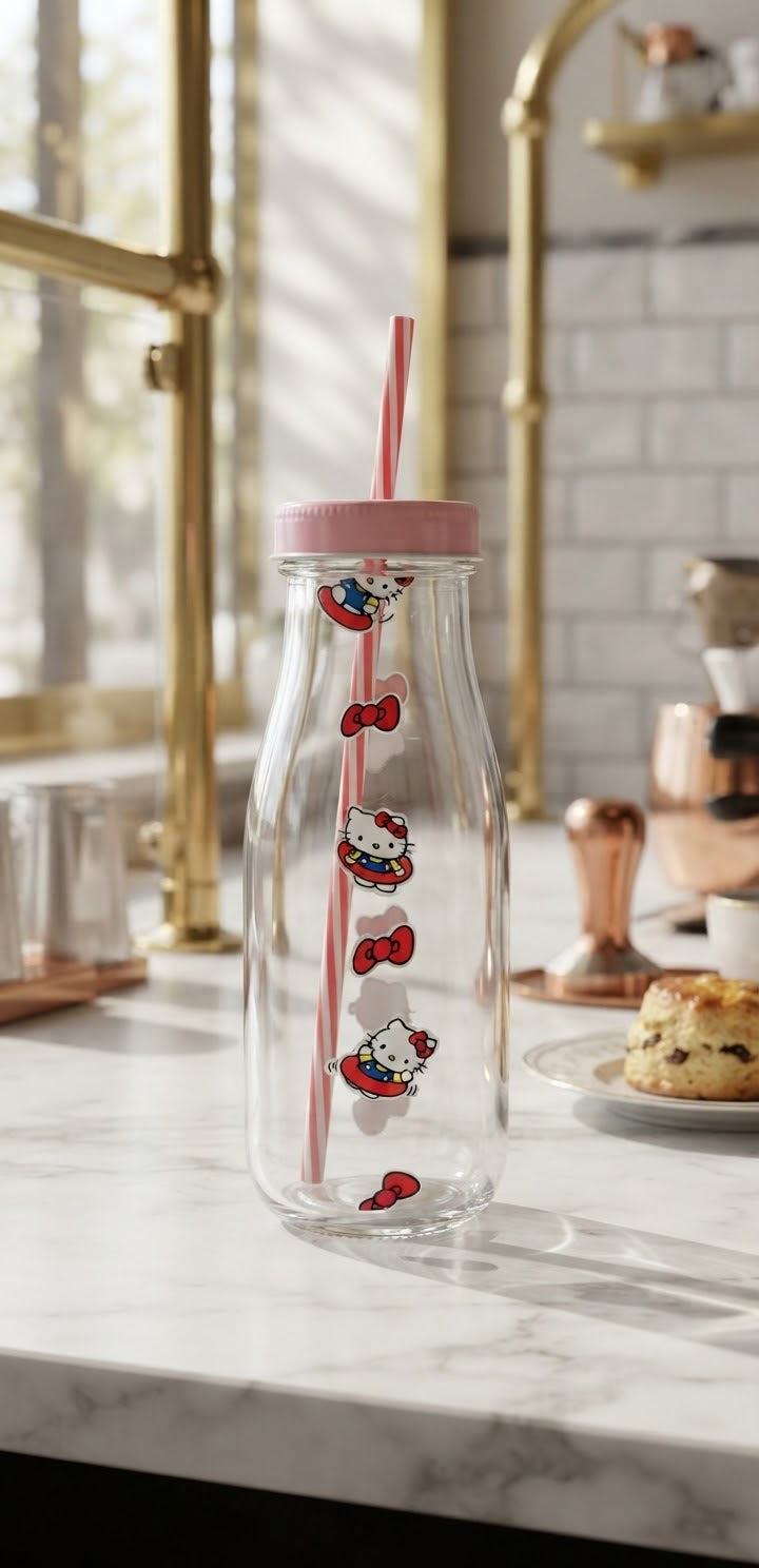 Gourde hello kitty fait main