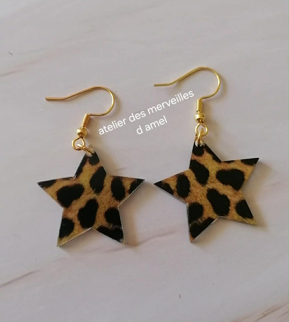 Boucles d'oreilles lily fait main