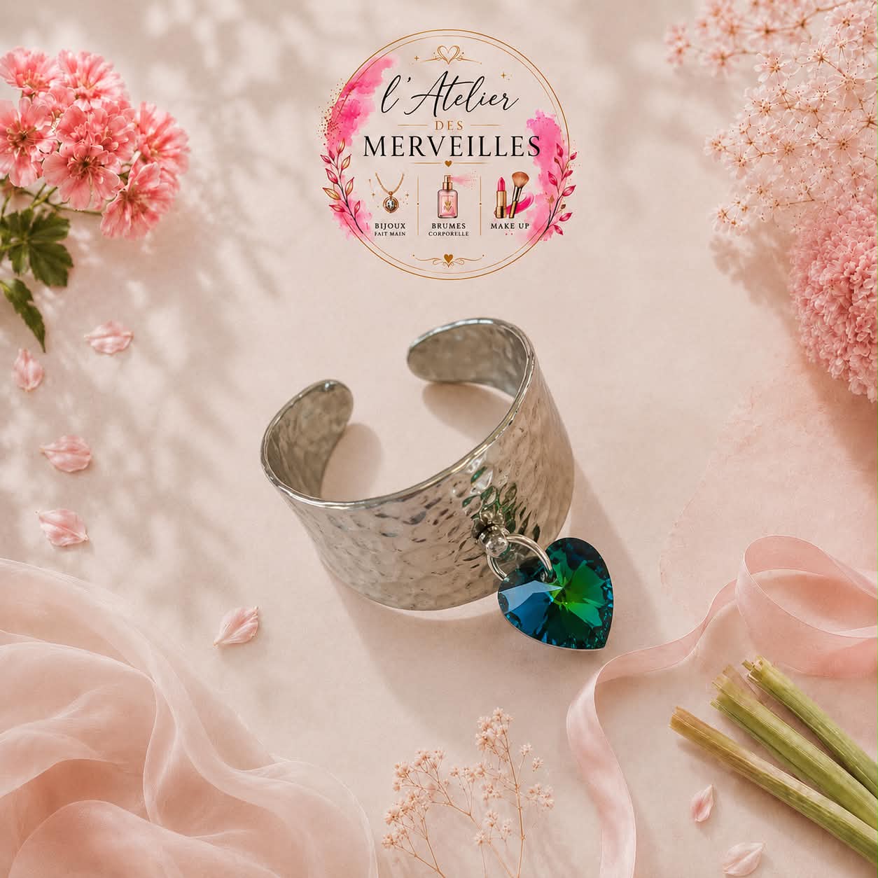 Bague Lucie acier fait main