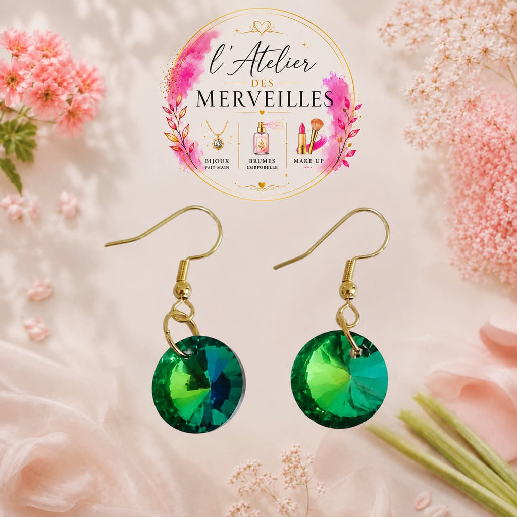 Boucles d'oreilles Lucie acier fait main