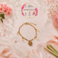 Bracelet rosa acier fait main