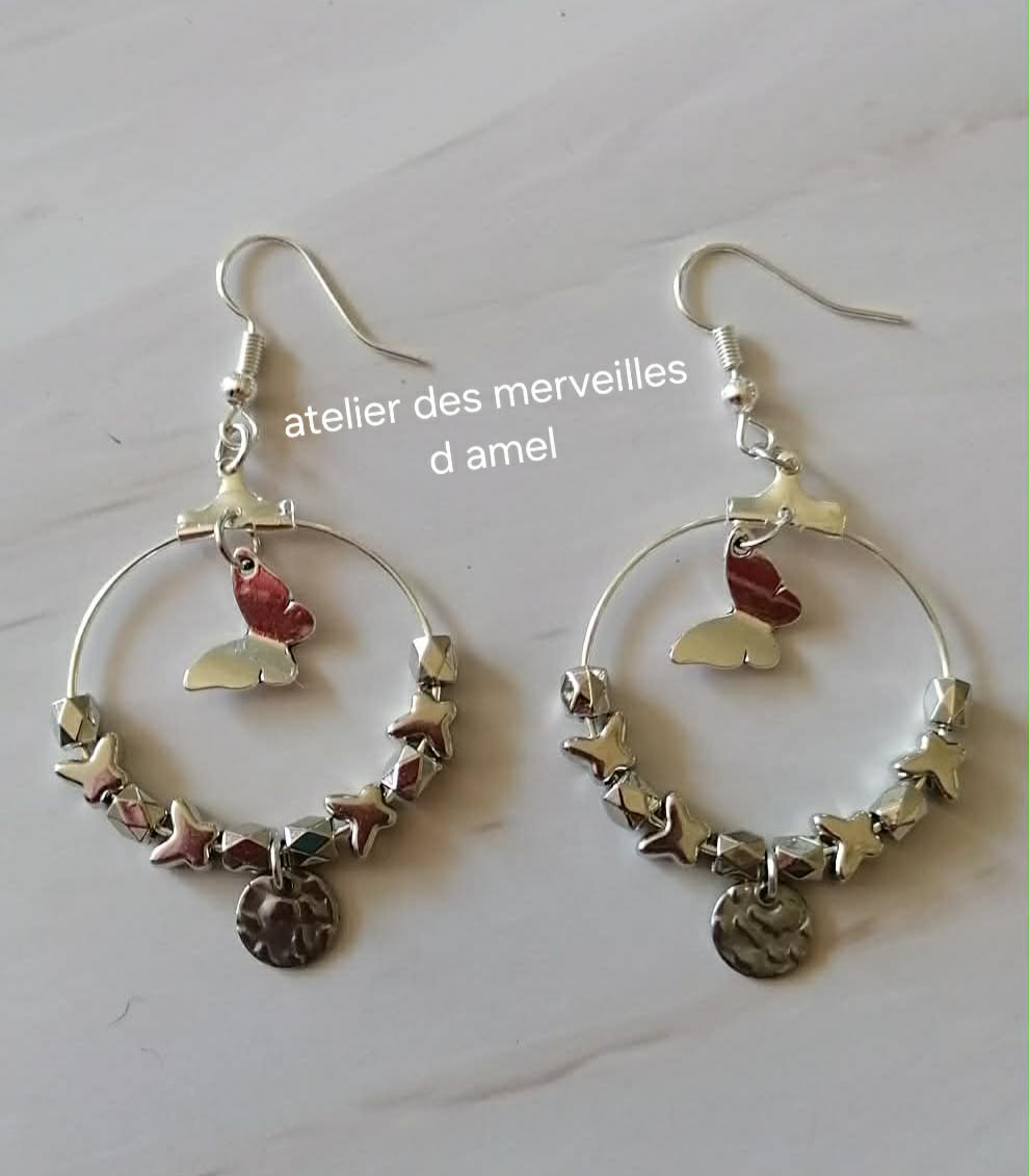 Boucles d'oreilles orla Création fait main