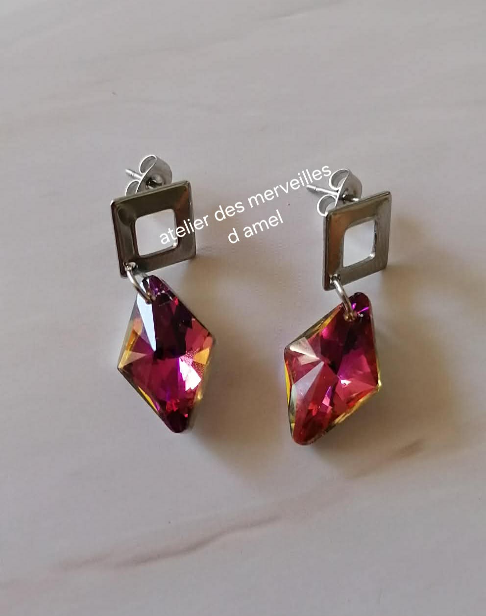 Boucles d'oreilles Laly fait main