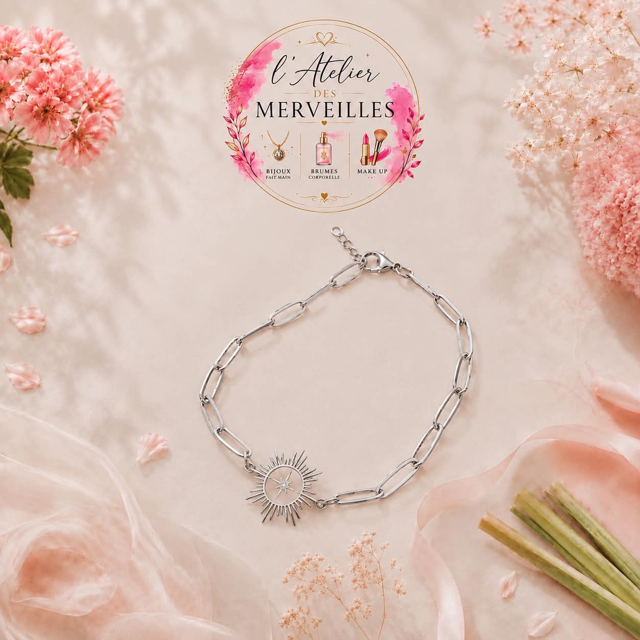 Bracelet Solene acier fait main