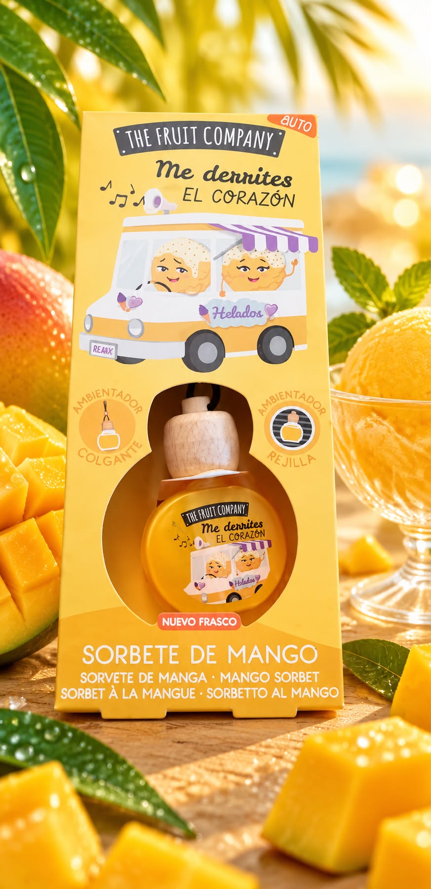 Déodorisant voiture mangue