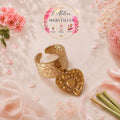 Bague romy acier fait main