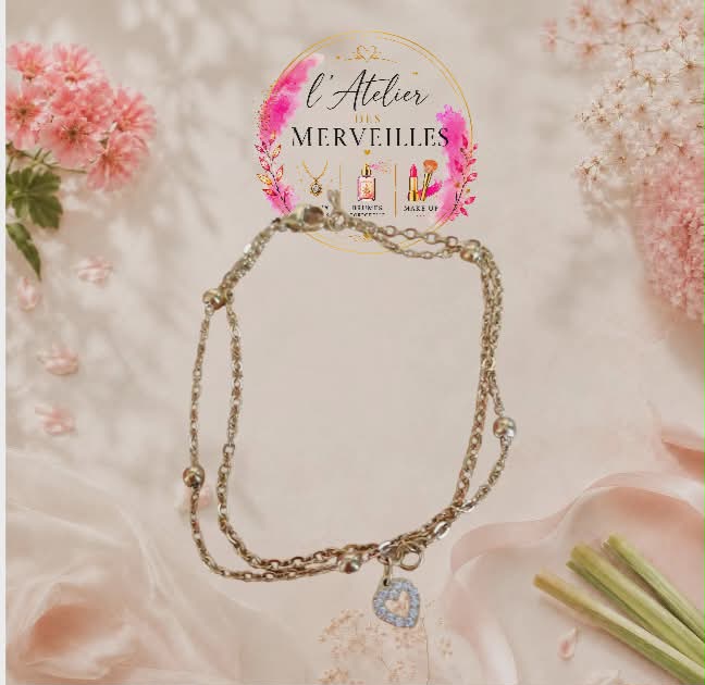 Bracelet Hélène acier fait main